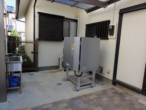 陶芸窯の設置例:中型電気窯4-④ 陶芸窯の設置例:中型電気窯4-④